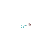 Cesium bromide formula graphical representation