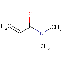 N,N-Dimethylacrylamide formula graphical representation