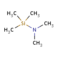 N,N-Dimethylaminotrimethylsilane formula graphical representation