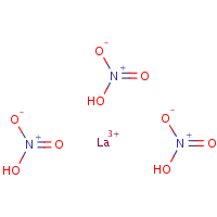 Lanthanum nitrate formula graphical representation
