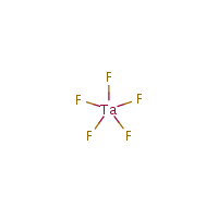 Tantalum pentafluoride formula graphical representation