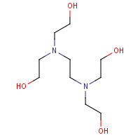 Tetrahydroxyethyl ethylenediamine formula graphical representation