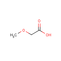 Methoxyacetic acid formula graphical representation