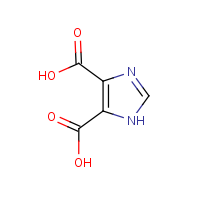 1H-Imidazole-4,5-dicarboxylic acid formula graphical representation