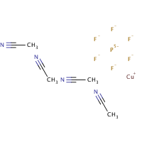 Tetrakis(acetonitrile)copper(I) hexafluorophosphate formula graphical representation
