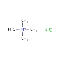 Tetramethylammonium borohydride formula graphical representation