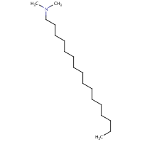 N,N-Dimethylhexadecylamine formula graphical representation
