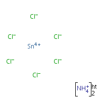 Ammonium hexachlorostannate formula graphical representation