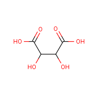 D-Tartaric acid formula graphical representation
