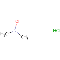 N-Hydroxy-N,N-dimethylamine hydrochloride formula graphical representation