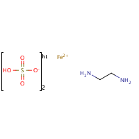 Ferrous ethylenediammonium sulfate formula graphical representation