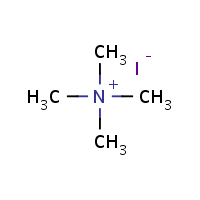Tetramethylammonium iodide formula graphical representation
