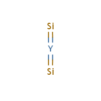 Yttrium silicide formula graphical representation