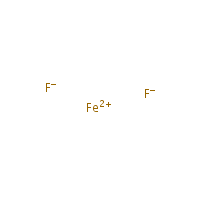 Ferrous fluoride formula graphical representation