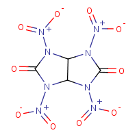 Imidazo(4,5-d)imidazole-2,5(1H,3H)-dione, tetrahydro-1,3,4,6-tetranitro- formula graphical representation