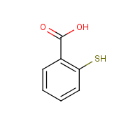 2-Thiosalicylic acid formula graphical representation