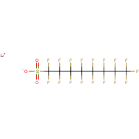 Lithium perfluorooctane sulfonate formula graphical representation