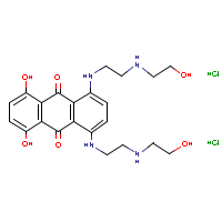 Mitoxantrone hydrochloride formula graphical representation