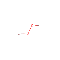 Lithium peroxide formula graphical representation