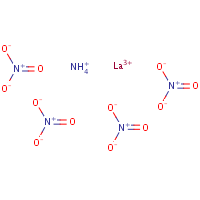Ammonium lanthanum nitrate formula graphical representation
