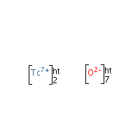 Technetium oxide formula graphical representation