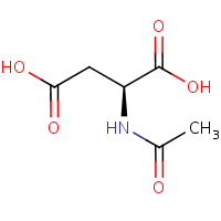 N-Acetyl-L-aspartic acid formula graphical representation