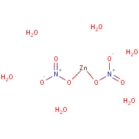 Zinc nitrate hexahydrate formula graphical representation