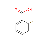 2-Fluorobenzoic acid formula graphical representation