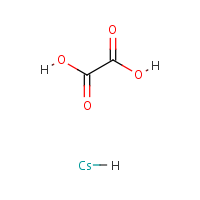 Cesium oxalate formula graphical representation