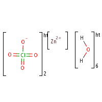 Zinc perchlorate hexahydrate formula graphical representation