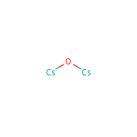 Cesium oxide formula graphical representation
