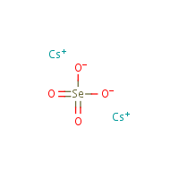 Cesium selenate formula graphical representation