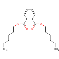 Dihexyl phthalate formula graphical representation