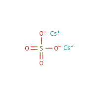 Cesium sulfate formula graphical representation