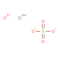 Zirconium oxide sulfate formula graphical representation