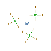 Indium(III) fluoborate formula graphical representation