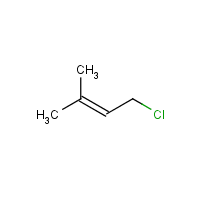 1-Chloro-3-methyl-2-butene formula graphical representation