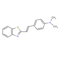 2-(p-Dimethylaminostyryl)benzothiazole formula graphical representation