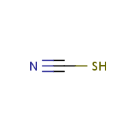 Thiocyanic acid formula graphical representation