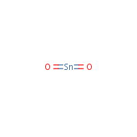 Tin(IV) oxide formula graphical representation