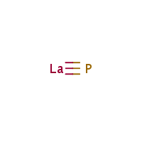 Lanthanum phosphide formula graphical representation