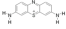 Thionin acetate formula graphical representation