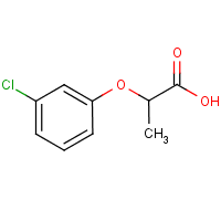 2-(3-Chlorophenoxy)propionic acid formula graphical representation
