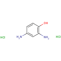 2,4-Diaminophenol dihydrochloride formula graphical representation