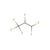 1,1,1,2,3,3-Hexafluoropropane formula graphical representation