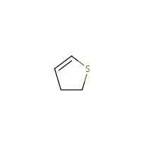 Thiophene, 2,3-dihydro- formula graphical representation