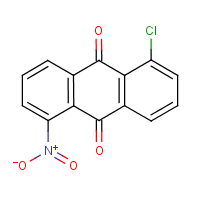 1-Chloro-5-nitroanthraquinone formula graphical representation