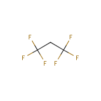 1,1,1,3,3,3-Hexafluoropropane formula graphical representation
