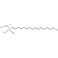 Cetyldimethylethylammonium bromide formula graphical representation