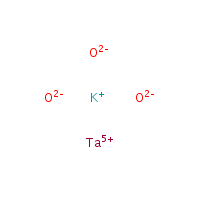 Potassium tantalum oxide formula graphical representation